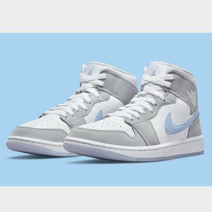 Jordan 1 Mid Wolf Grey Aluminum Size 7.5